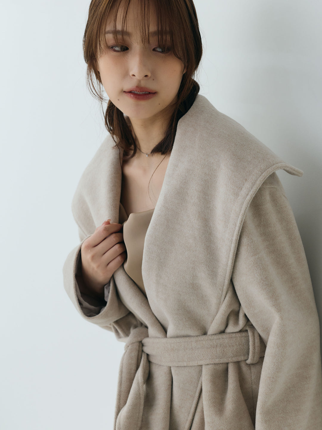 【Essential】Wool middle coat