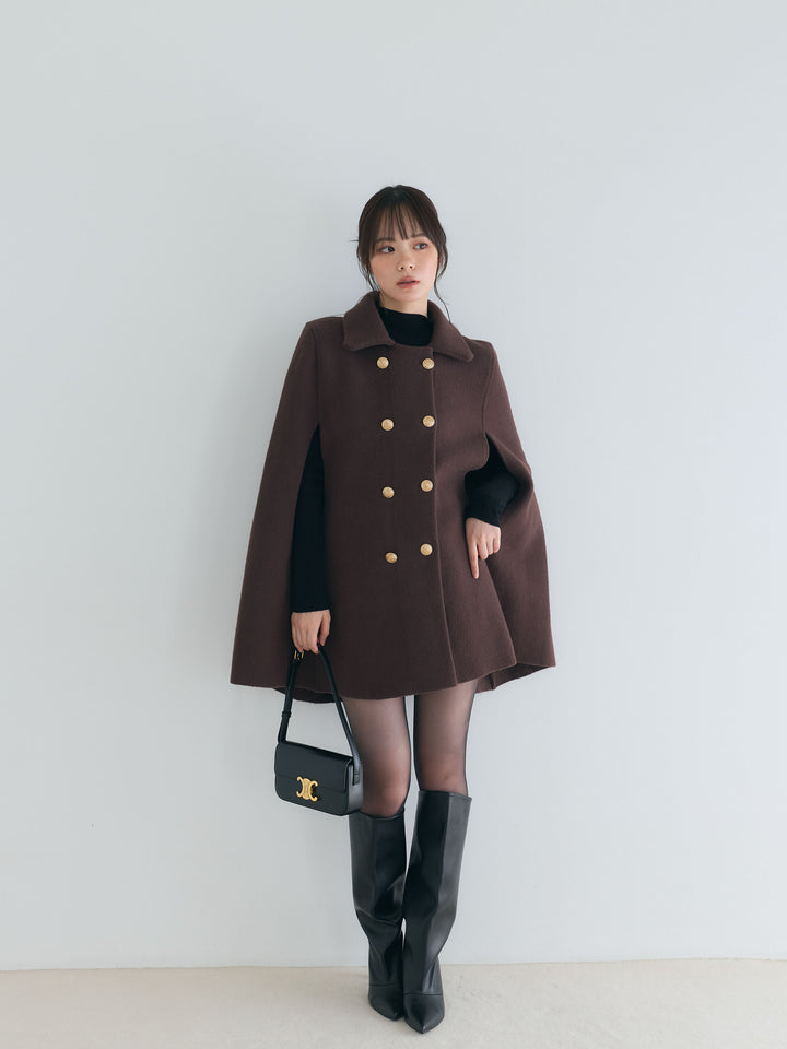 クラシカルAラインケープコート