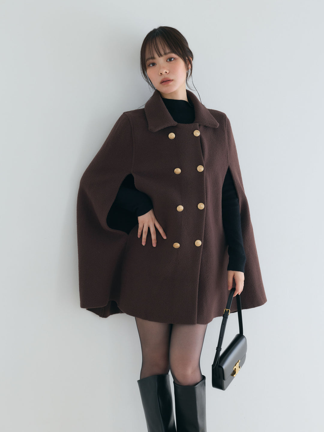 クラシカルAラインケープコート