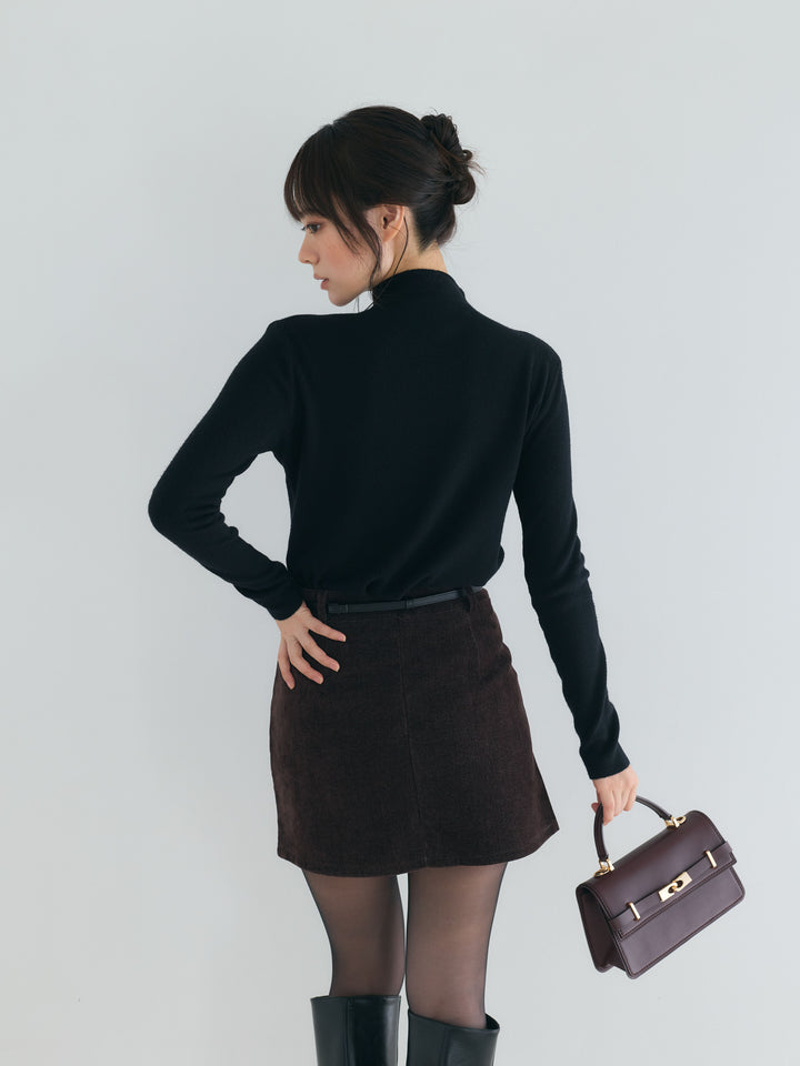 【SET】モックネックニットトップス+モックネックニットトップス(2set)