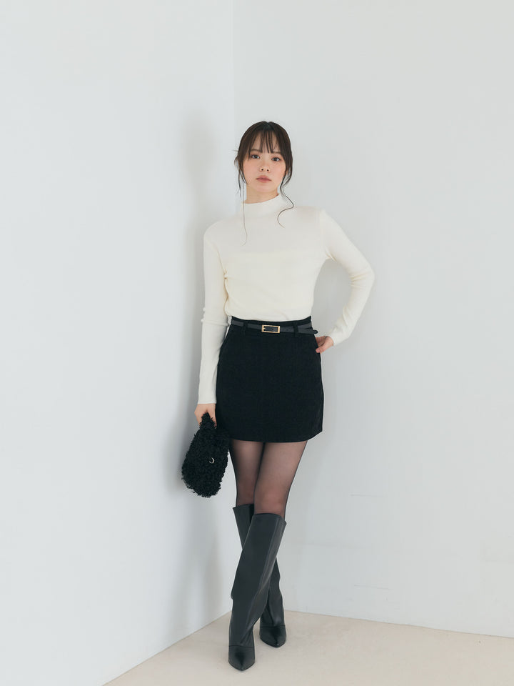 【SET】モックネックニットトップス+モックネックニットトップス(2set)