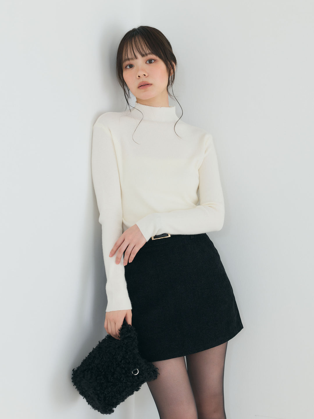 ベロアミニスカート