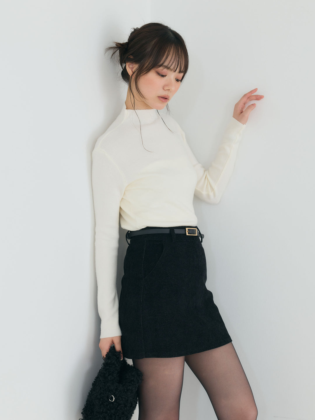 【SET】モックネックニットトップス+モックネックニットトップス(2set)