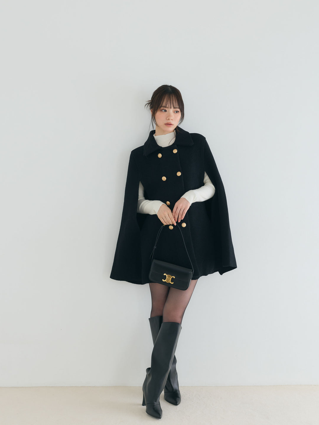 クラシカルAラインケープコート