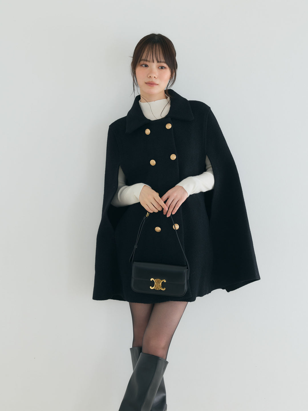 クラシカルAラインケープコート