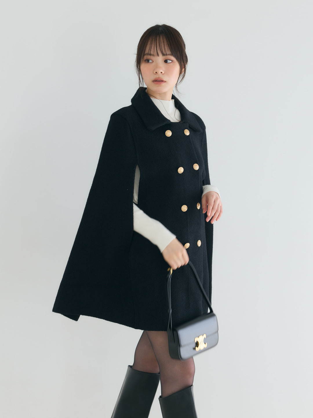 クラシカルAラインケープコート