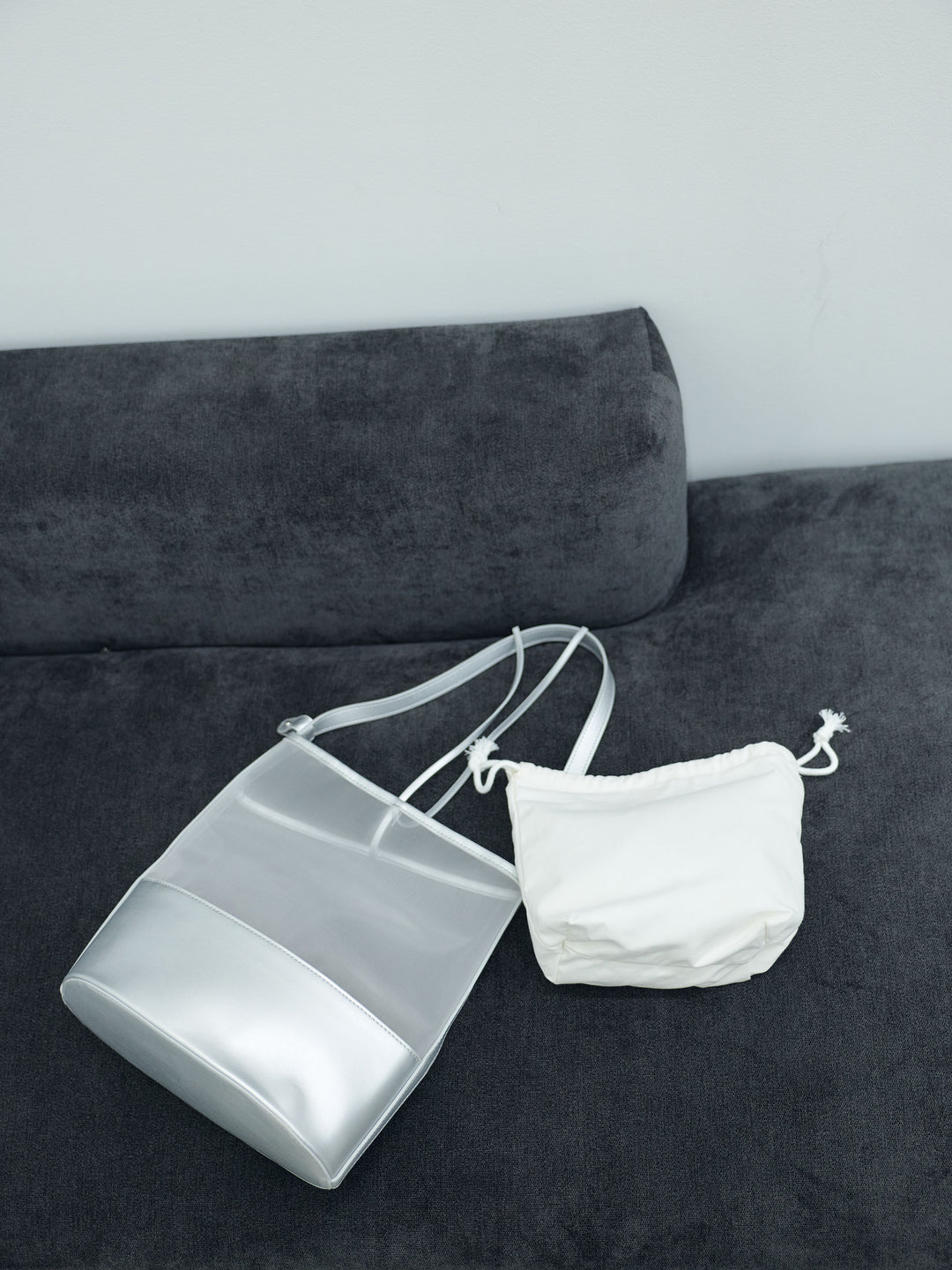 アシメデザインメッシュバケツBAG