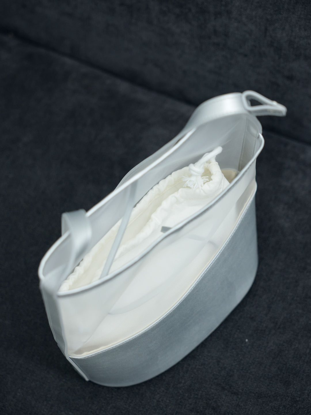 アシメデザインメッシュバケツBAG