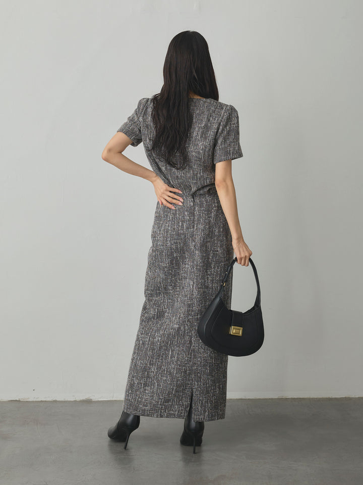 【Essential】ツイードペンシルスカート