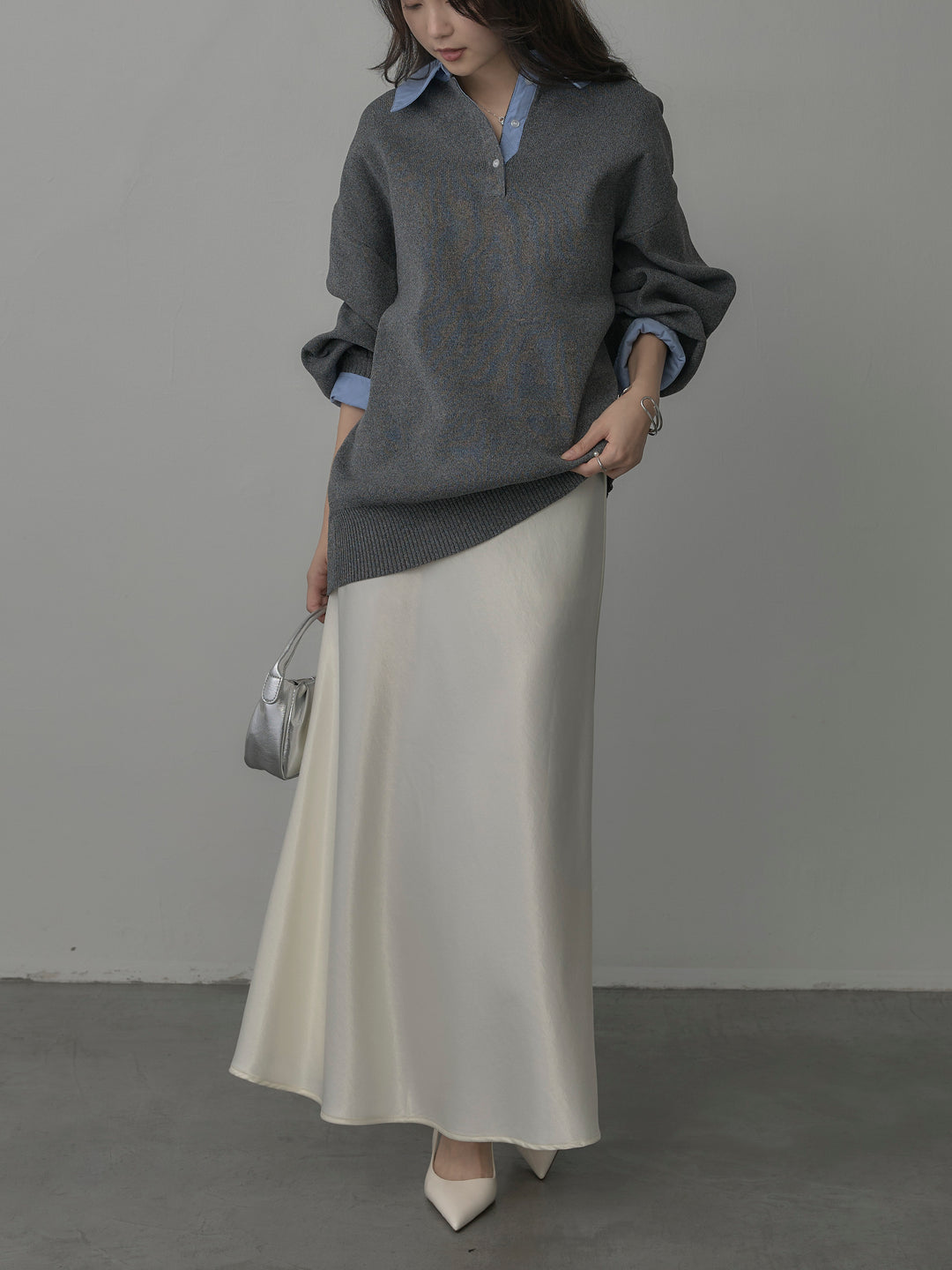 [予約]襟付きポロトップス