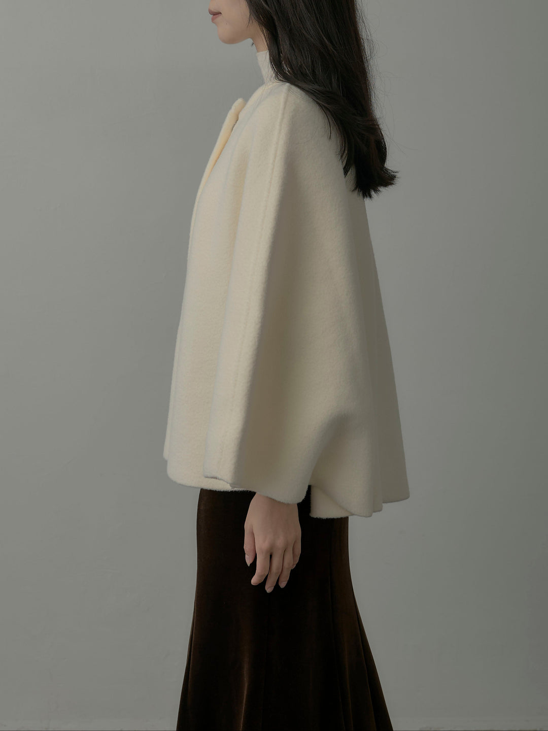 マフラー付き2WAYケープコート