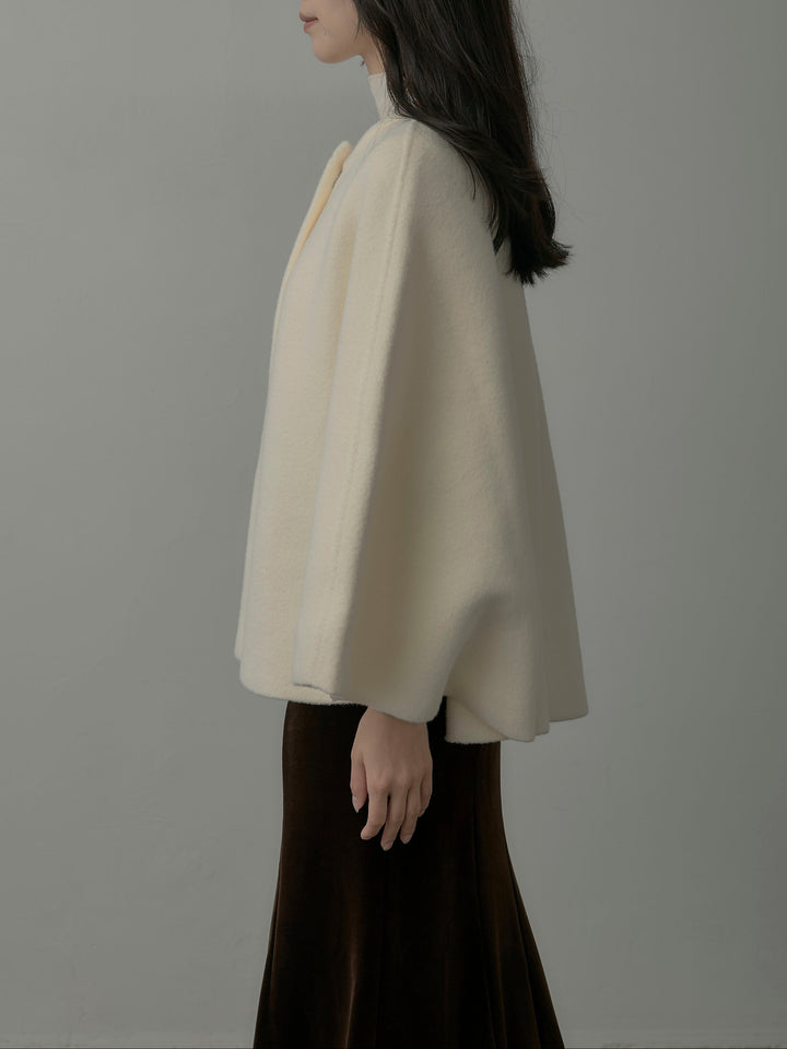 マフラー付き2WAYケープコート