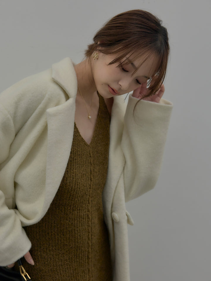 リュクスリブニットロングドレス