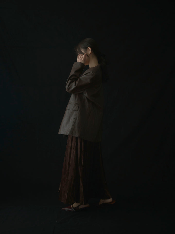 ベロアワッシャープリーツスカート