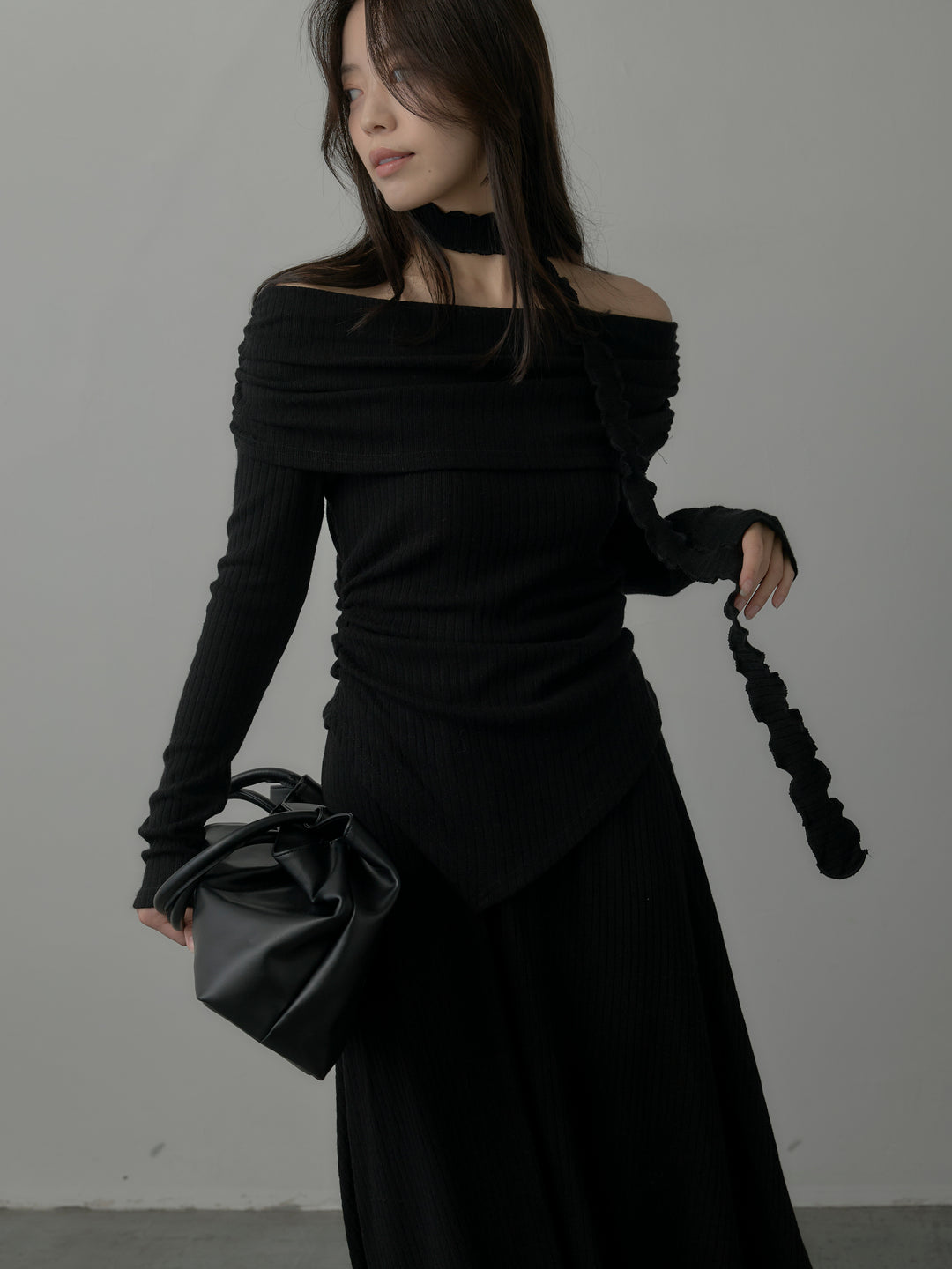 リブニットオフショルSETUP