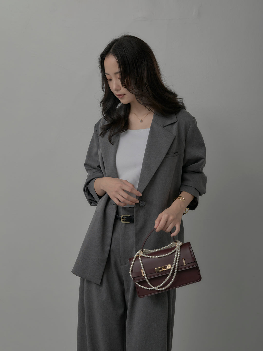 【Essential】ボックスシルエットテーラードジャケット