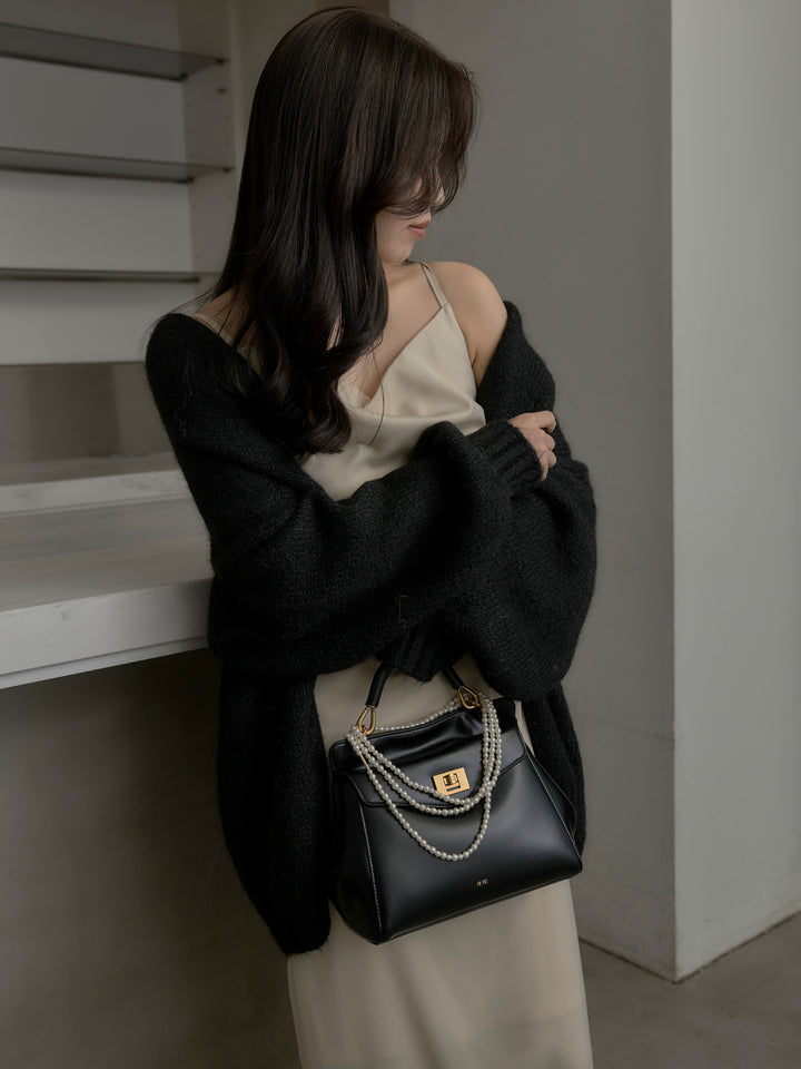 モヘアライクオーバーニットカーディガン