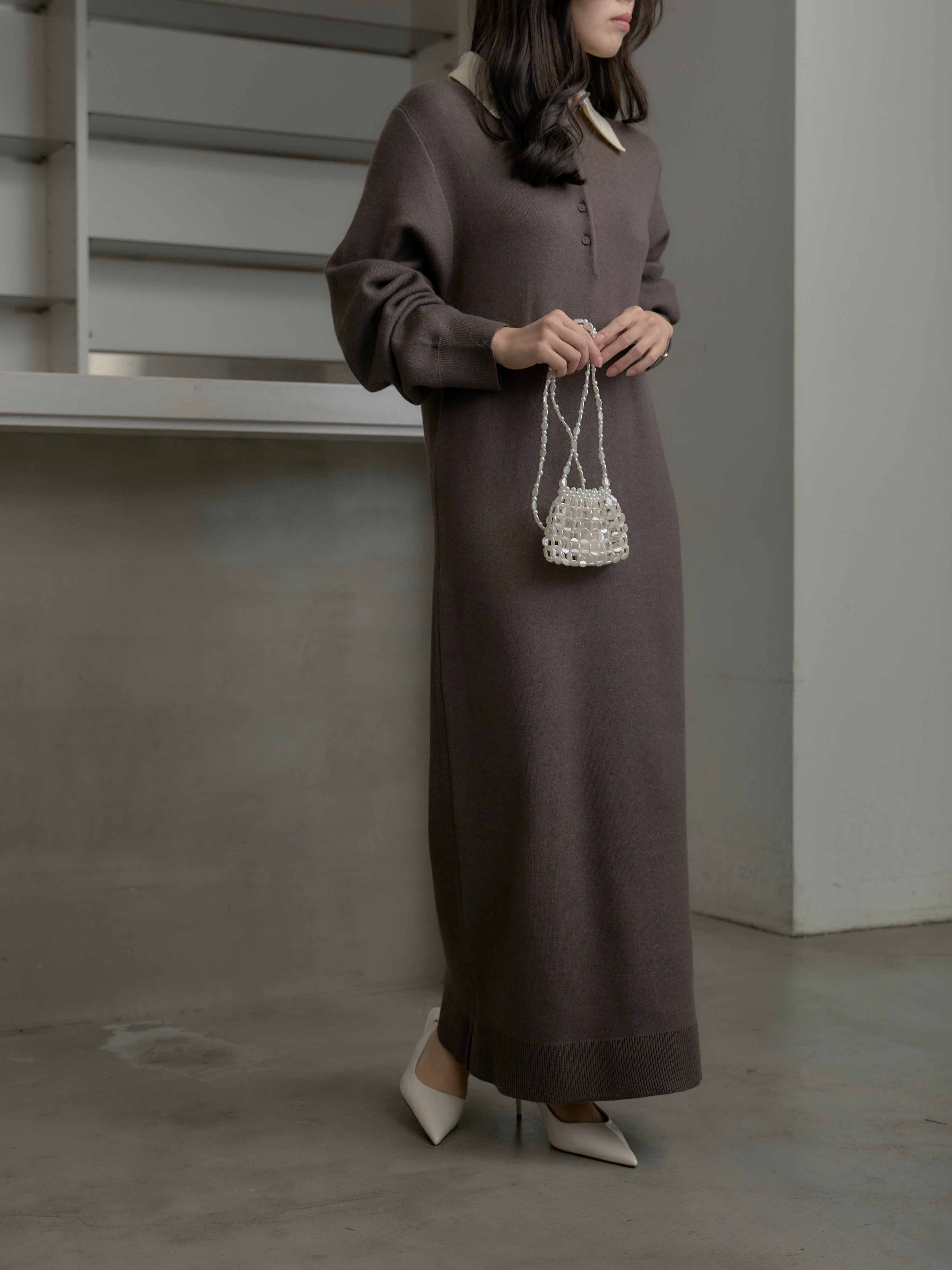 配色ポロニットワンピース – nairo