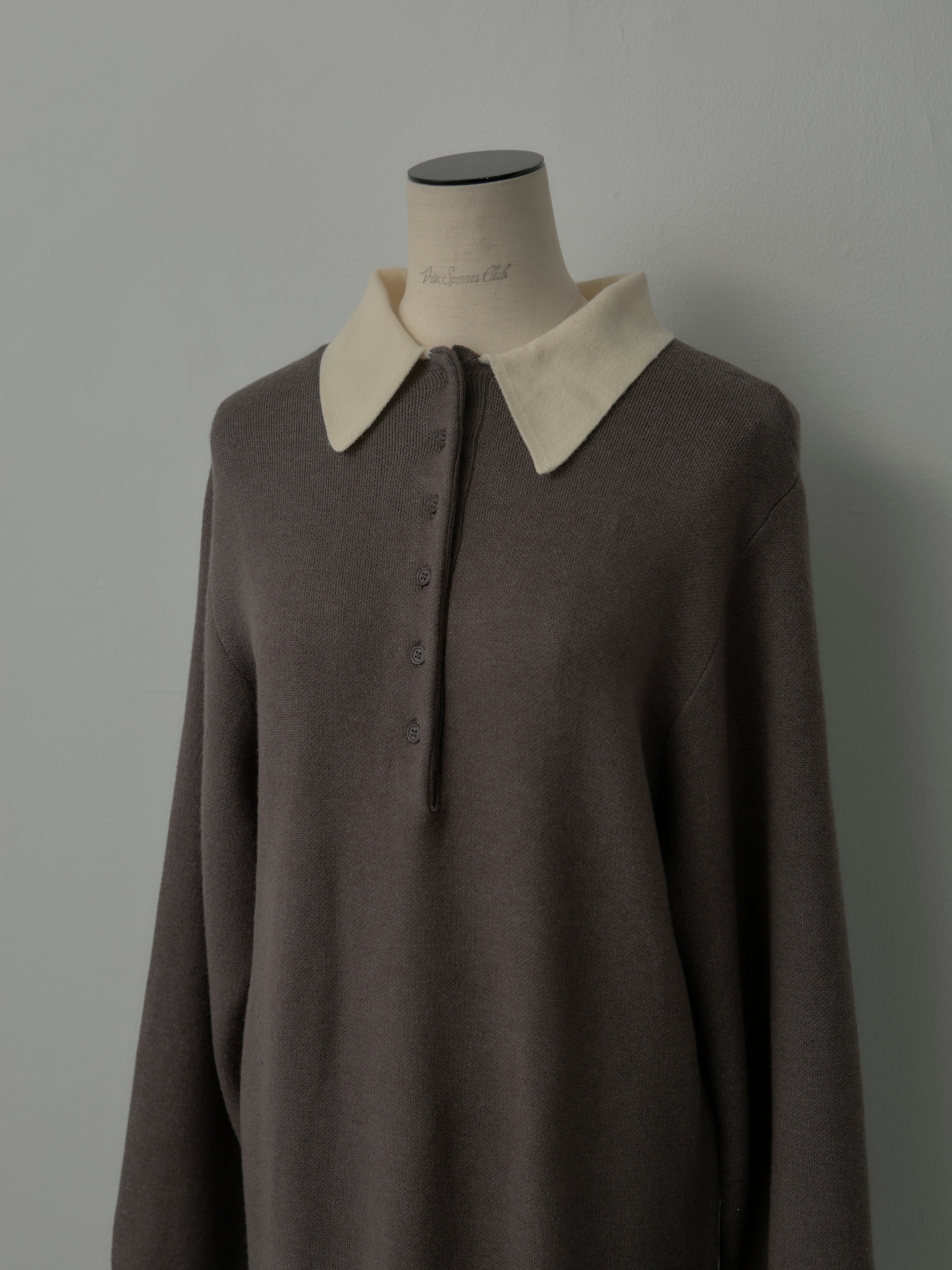 配色ポロニットワンピース – nairo