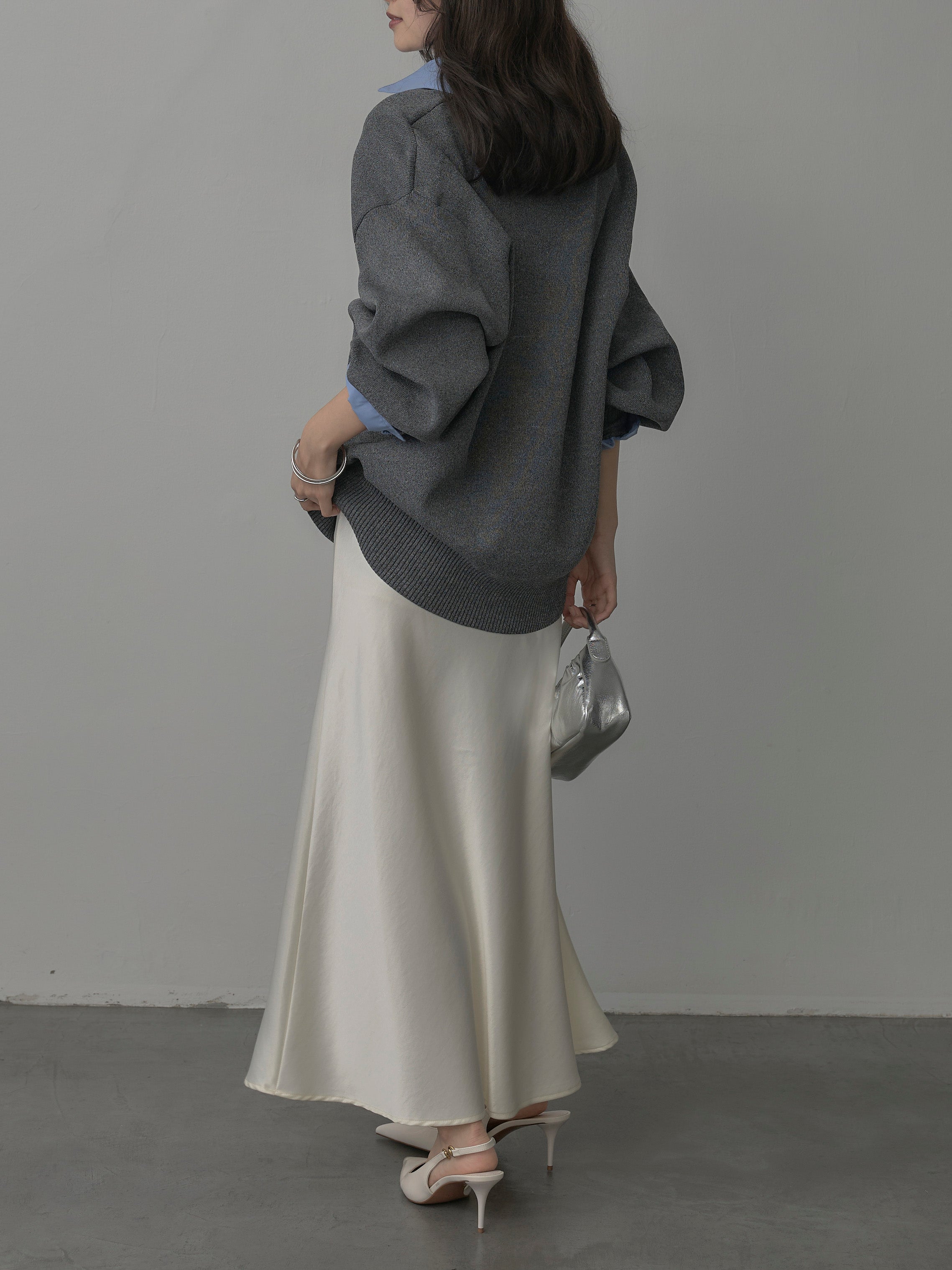 SET】襟付きポロトップス+ナローAラインサテンスカート(2set) – nairo