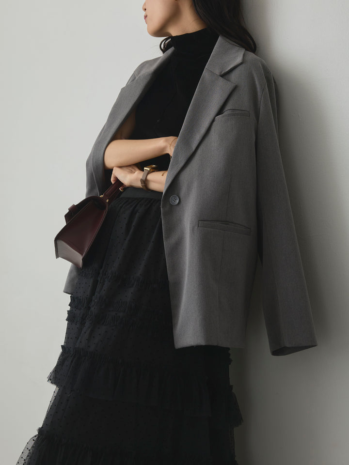 [予約]ドットチュールティアードスカート