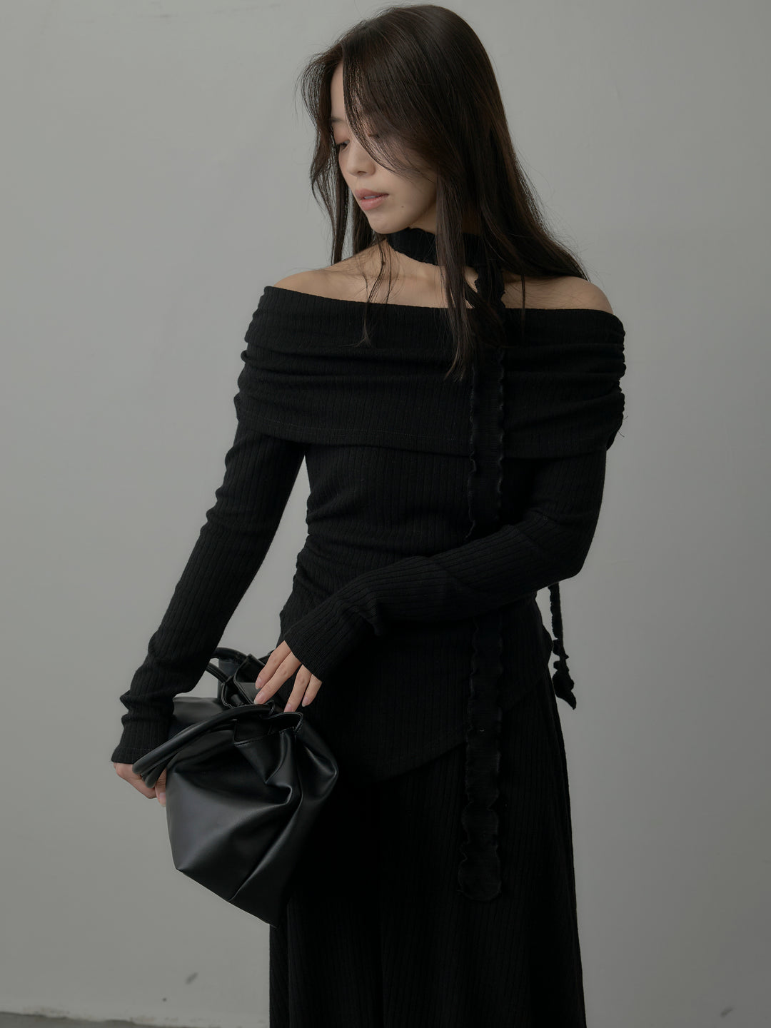 リブニットオフショルSETUP