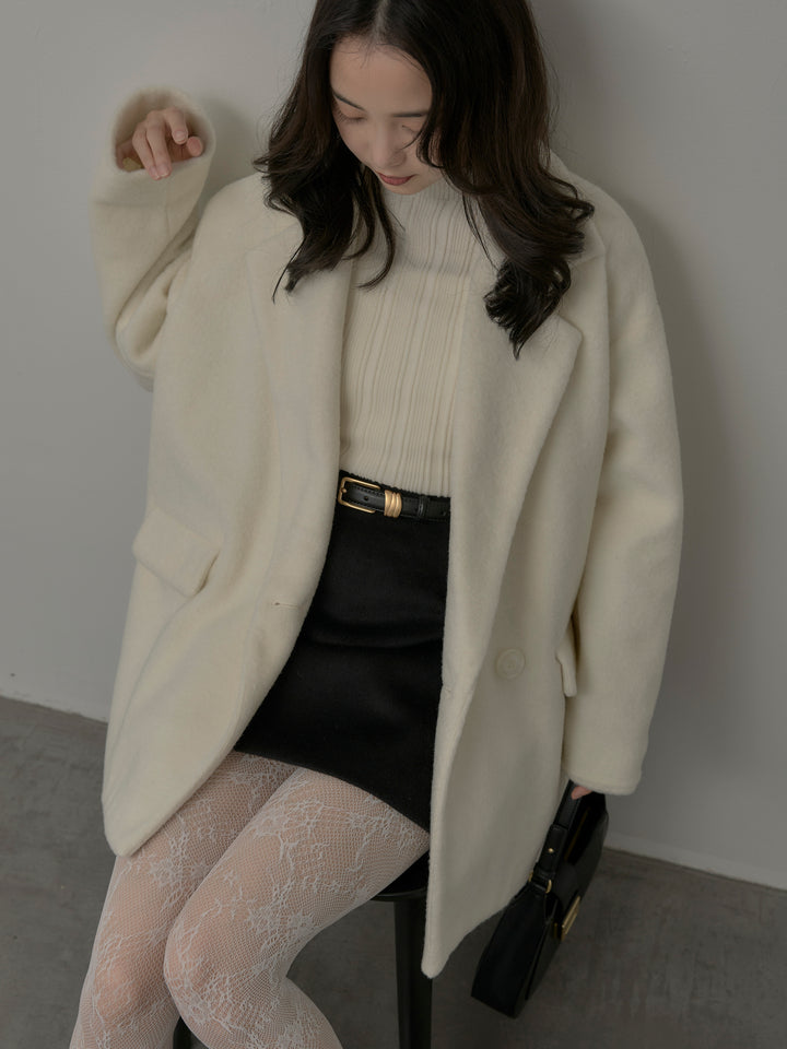 [予約]プチハイネックリブニットタンク