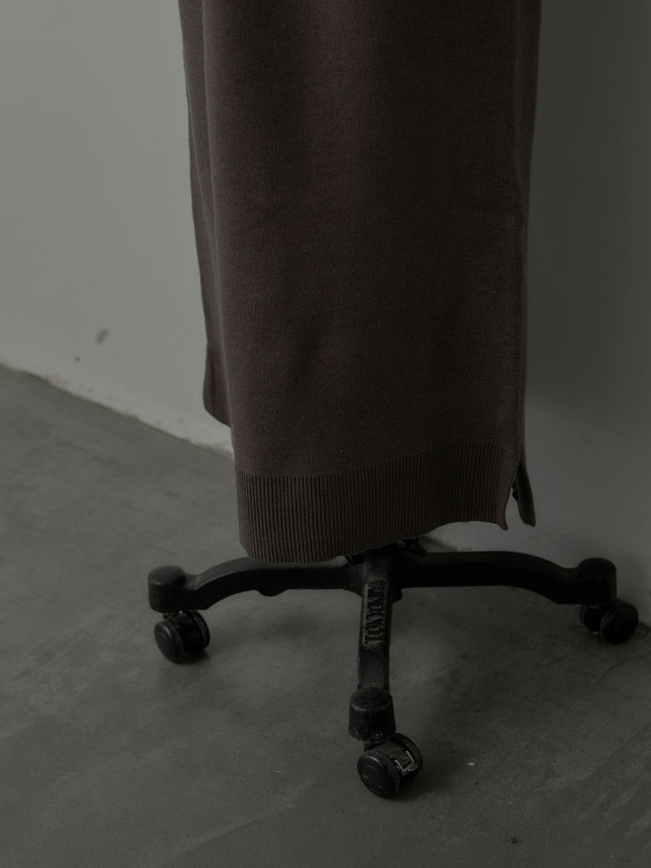 配色ポロニットワンピース