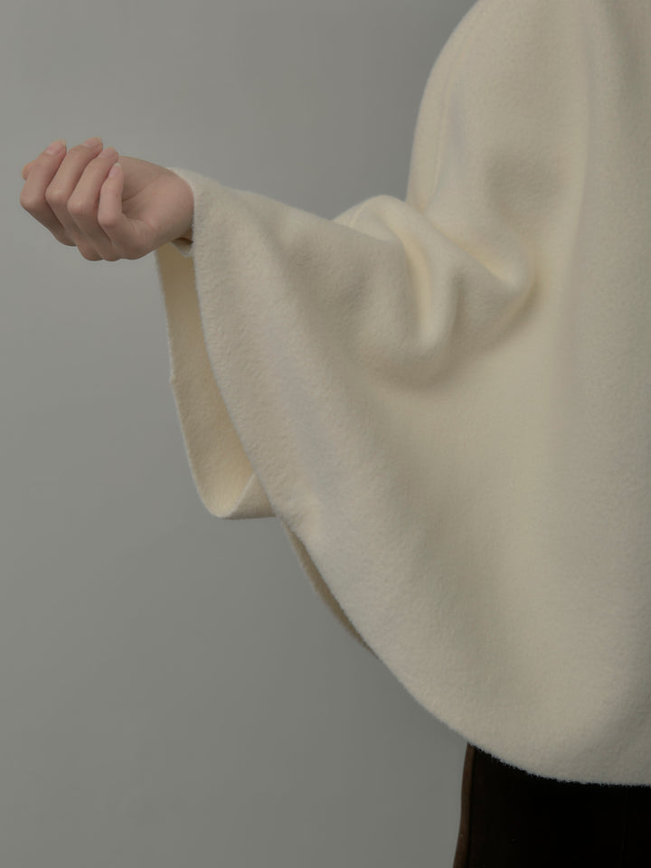 マフラー付き2WAYケープコート