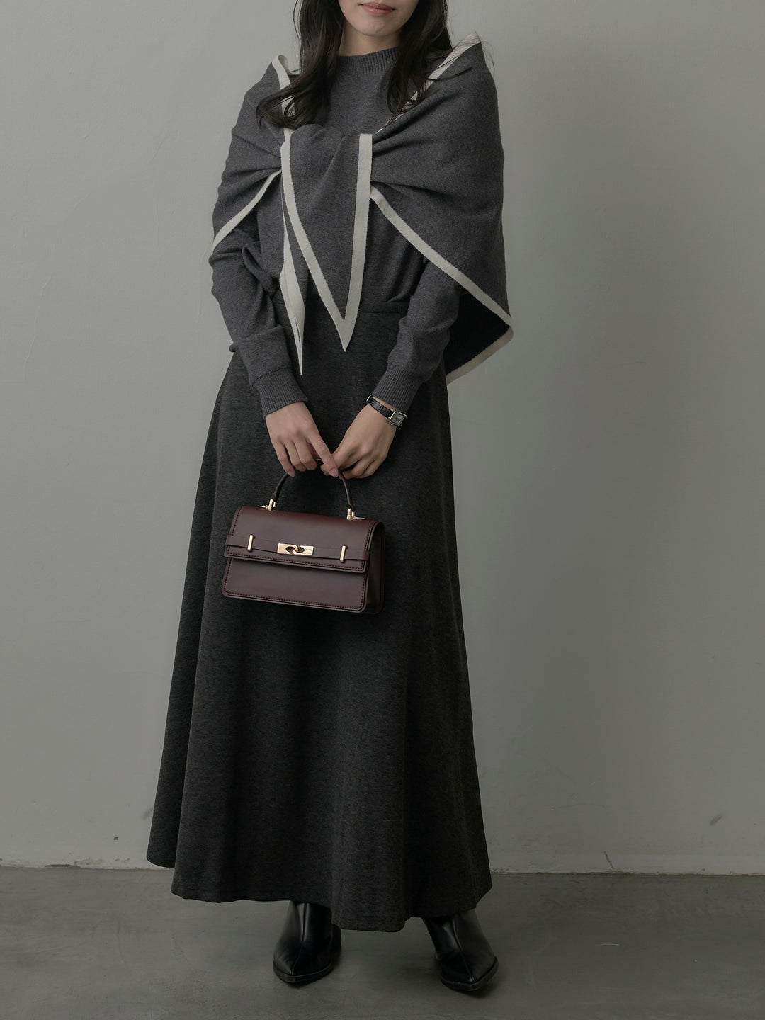 リラクシーフレアロングスカート