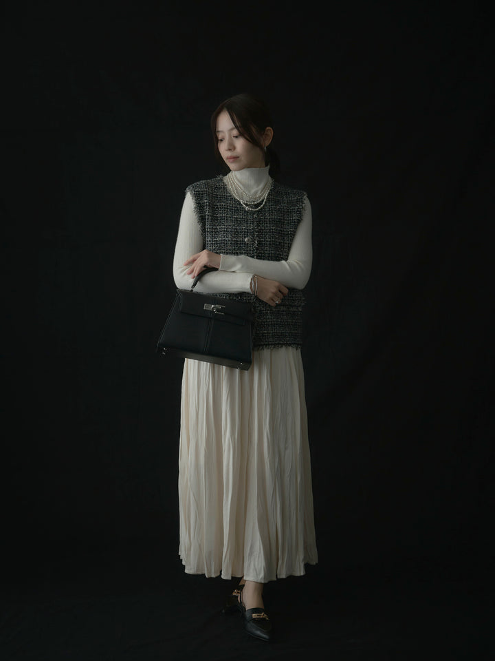 ベロアワッシャープリーツスカート