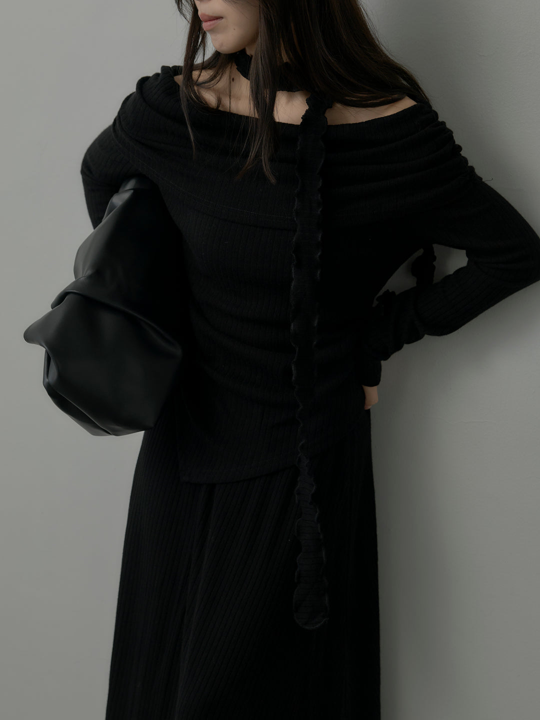 リブニットオフショルSETUP