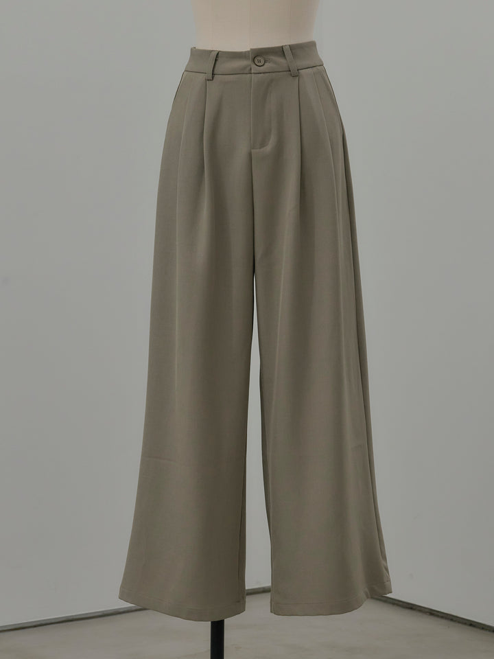 デザインタックワイドパンツ