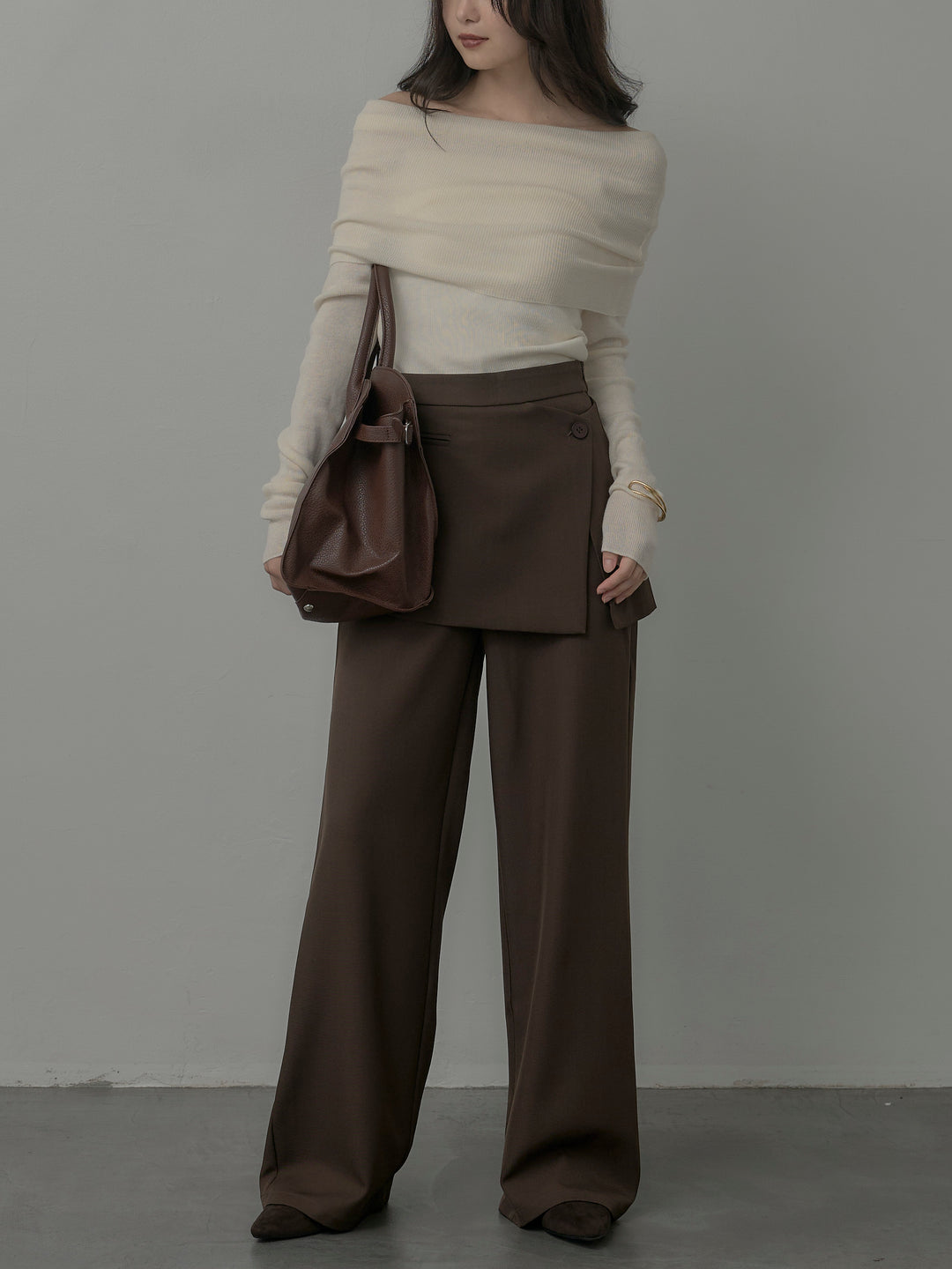 [予約]ラップワイドパンツ