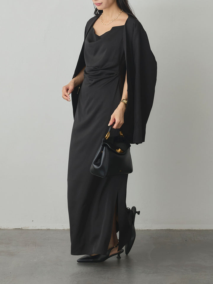 【Essential】フロントホックノーカラージャケット