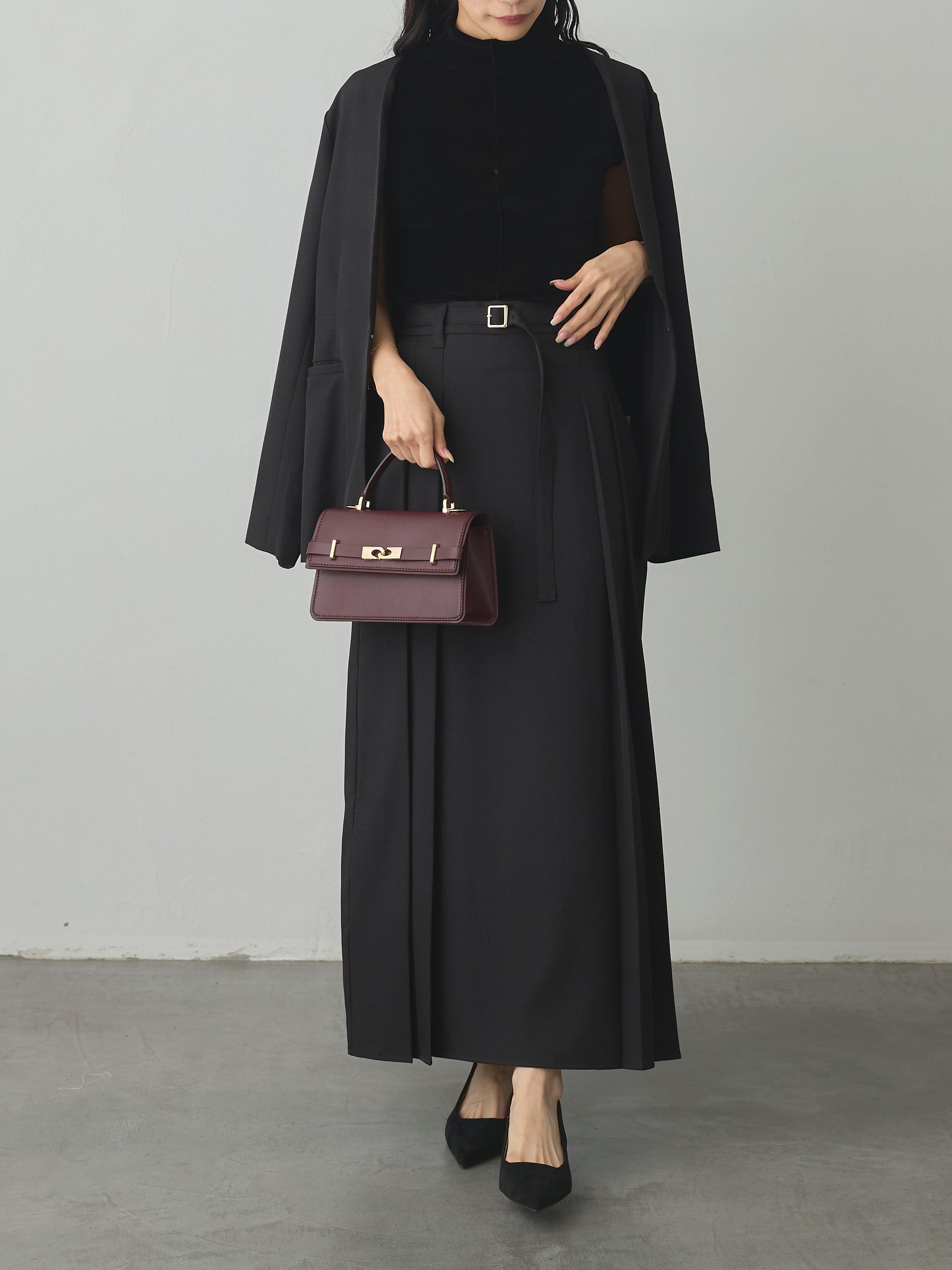 Essential】ベルト付きサイドタックスカート – nairo