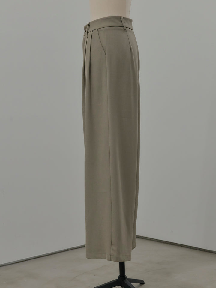 デザインタックワイドパンツ