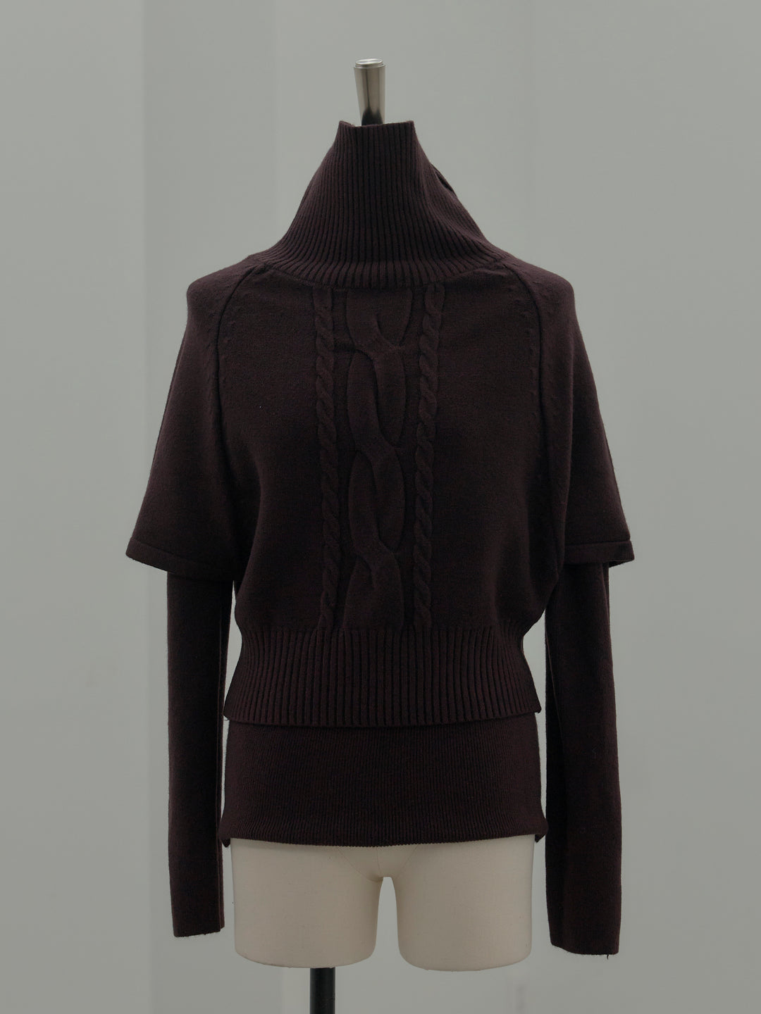 デザイン編みレイヤードニットSET