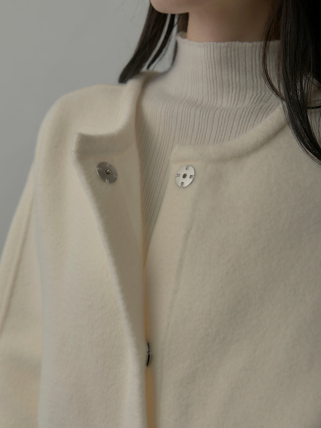 マフラー付き2WAYケープコート