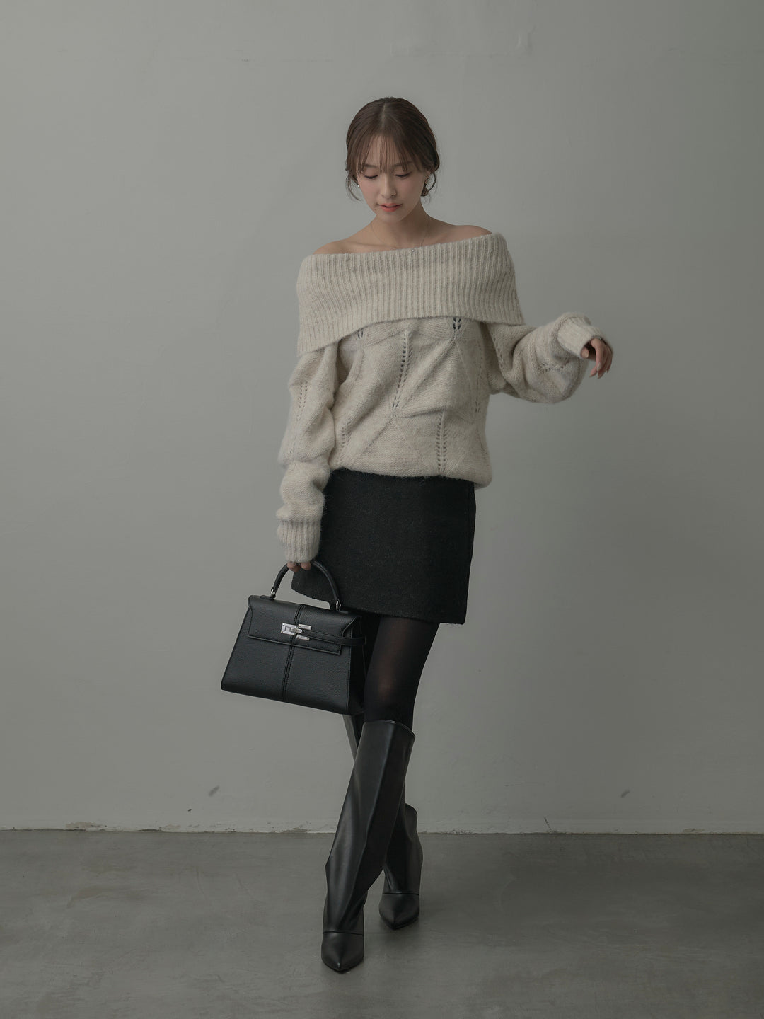 ブークレ台形ミニスカート