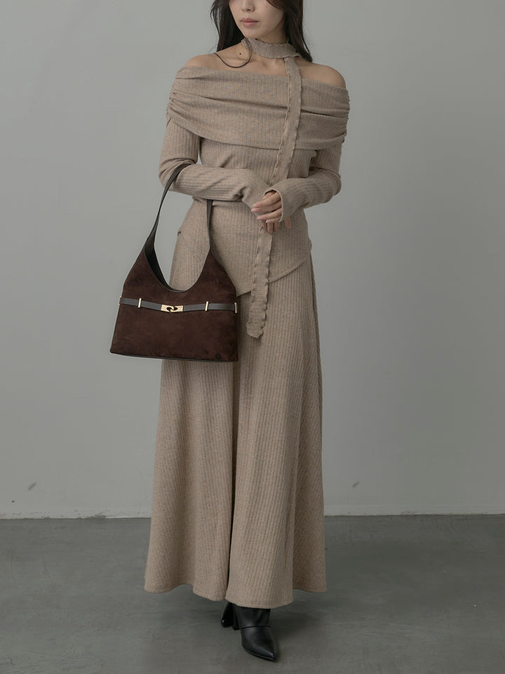 リブニットオフショルSETUP