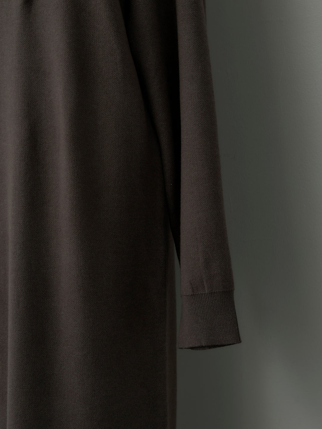 配色ポロニットワンピース