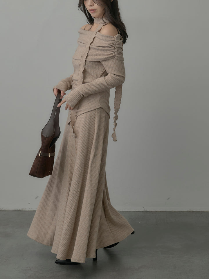 リブニットオフショルSETUP