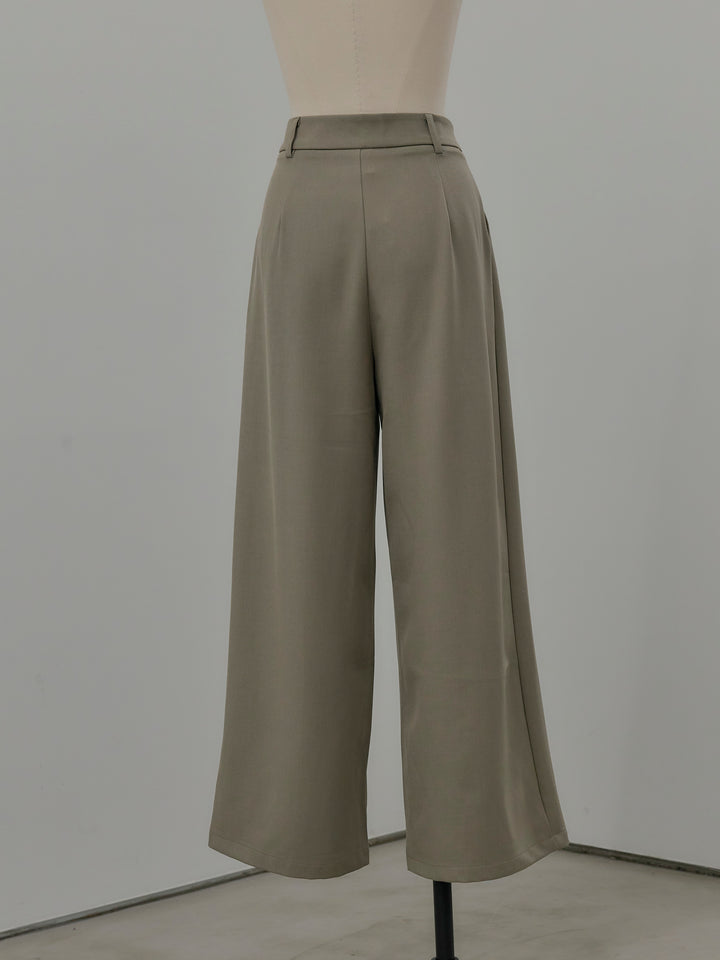 デザインタックワイドパンツ