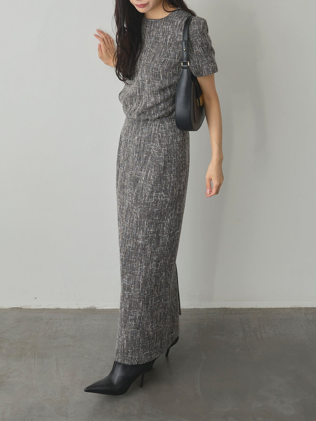 【Essential】ツイードペンシルスカート