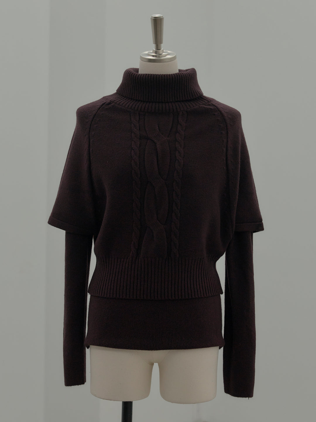 デザイン編みレイヤードニットSET