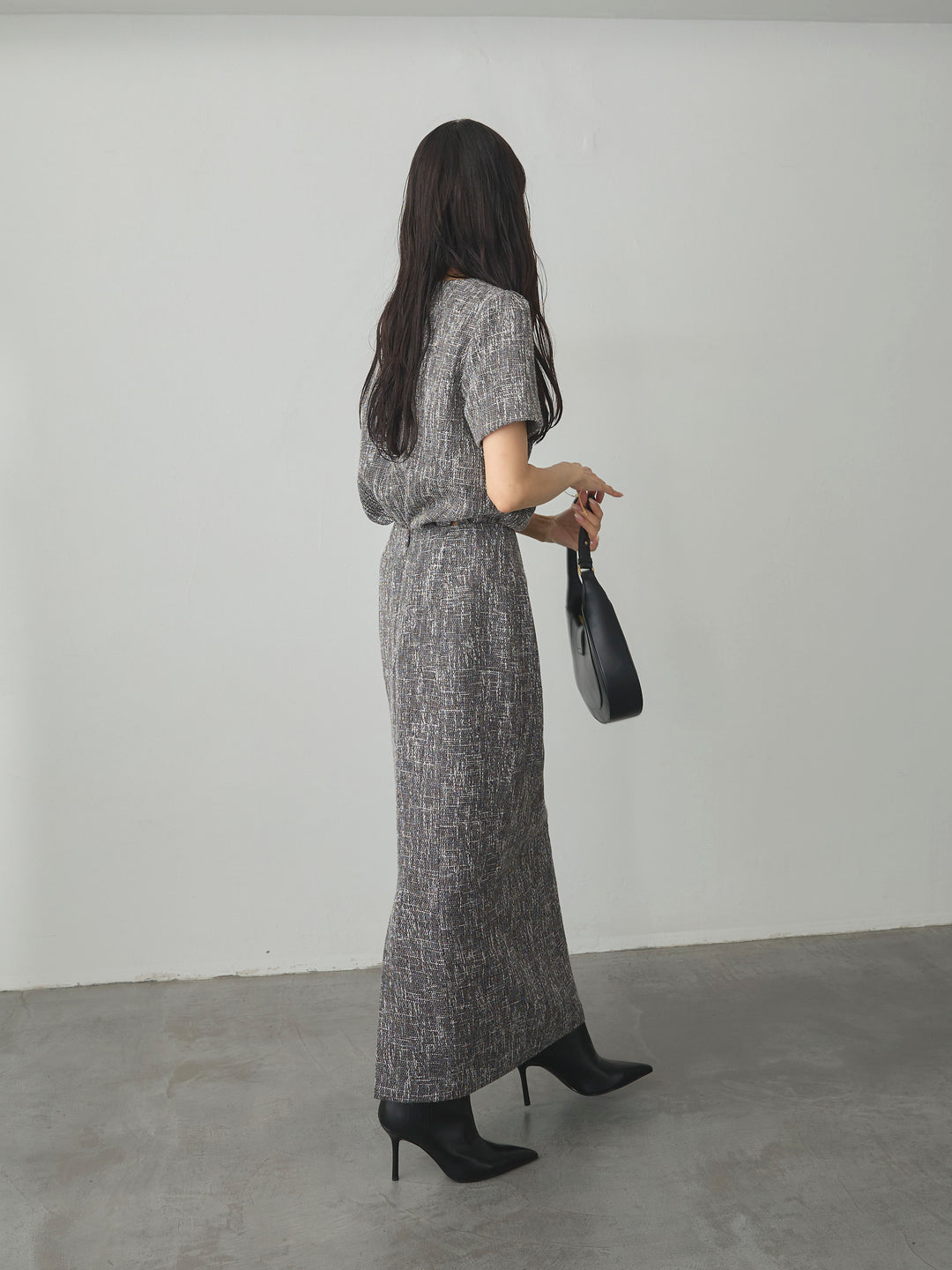 【Essential】ツイードペンシルスカート