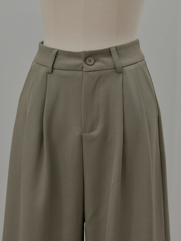 デザインタックワイドパンツ