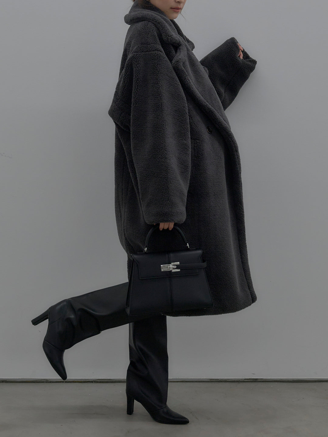 テディボアロングコート