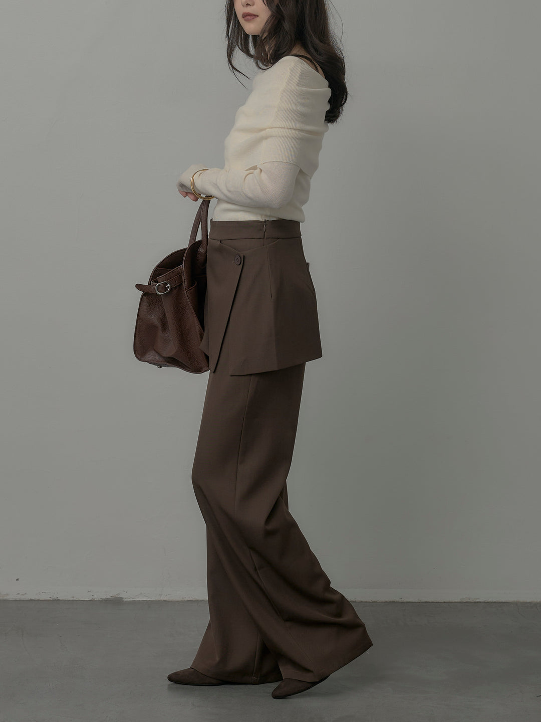 [予約]ラップワイドパンツ